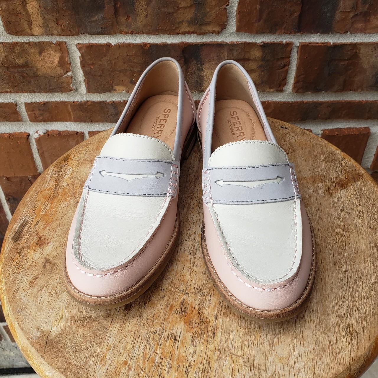 Sperry on sale white loafers