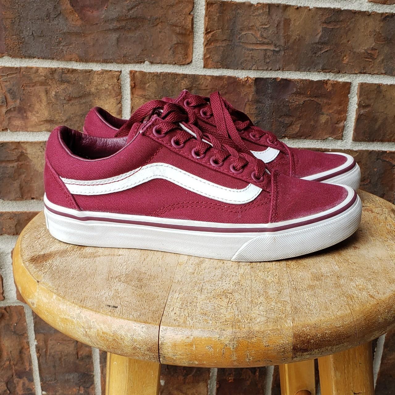 Burgundy vans hot sale classic