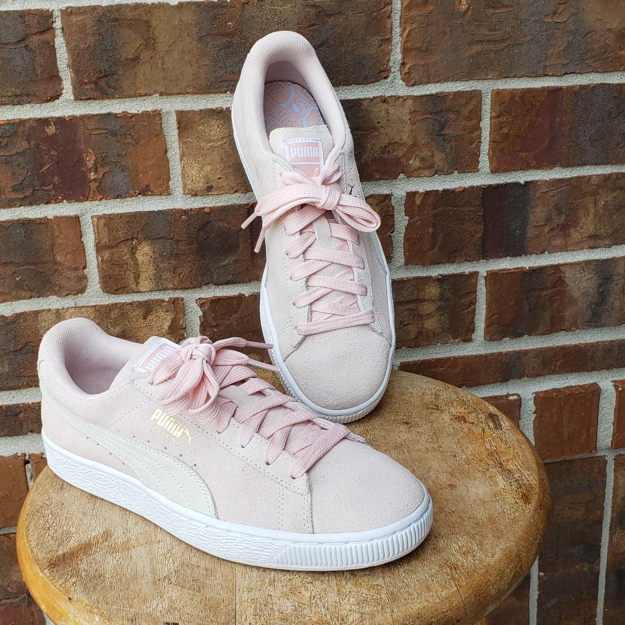 Puma suede deals pastel pink