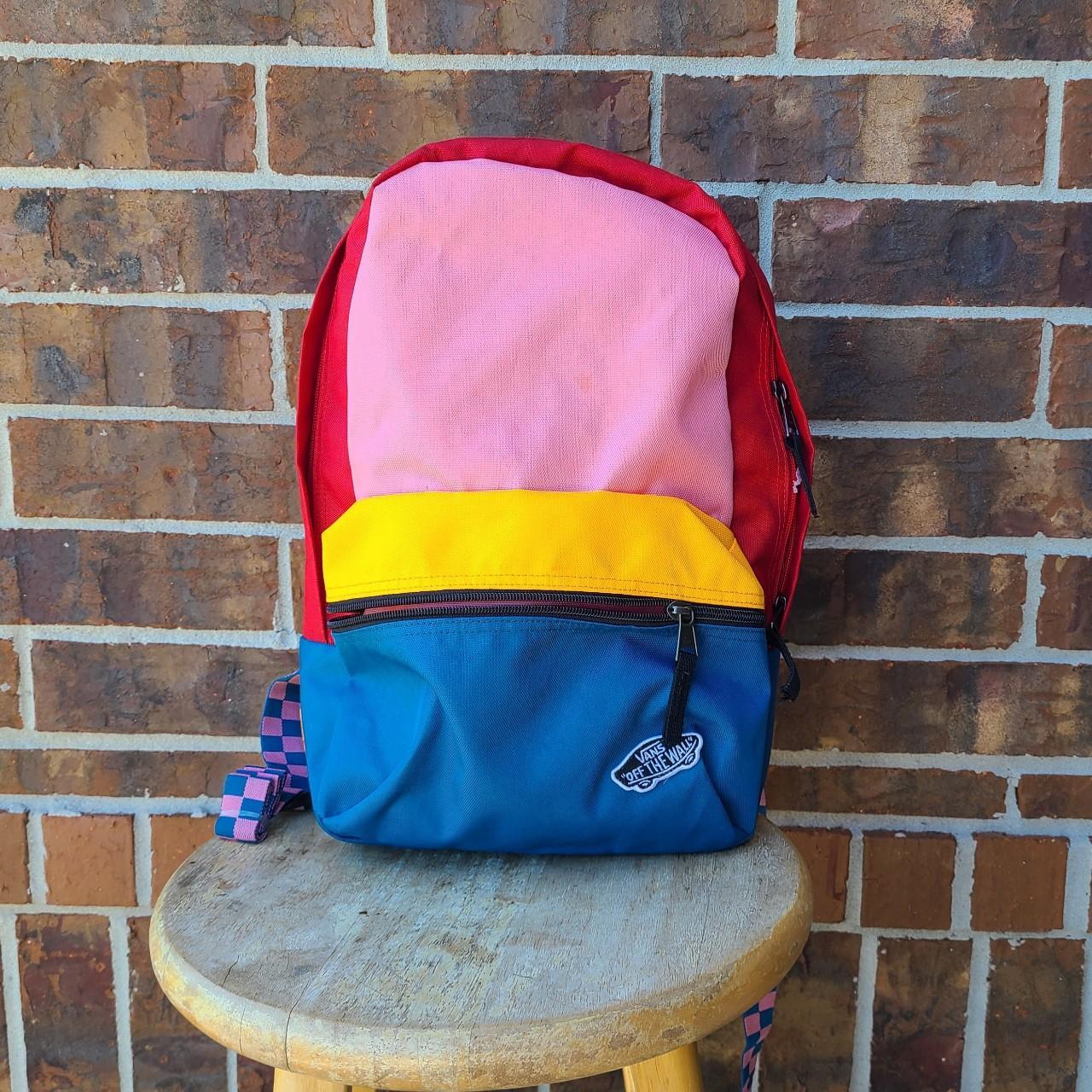 Vans calico clearance patchwork backpack