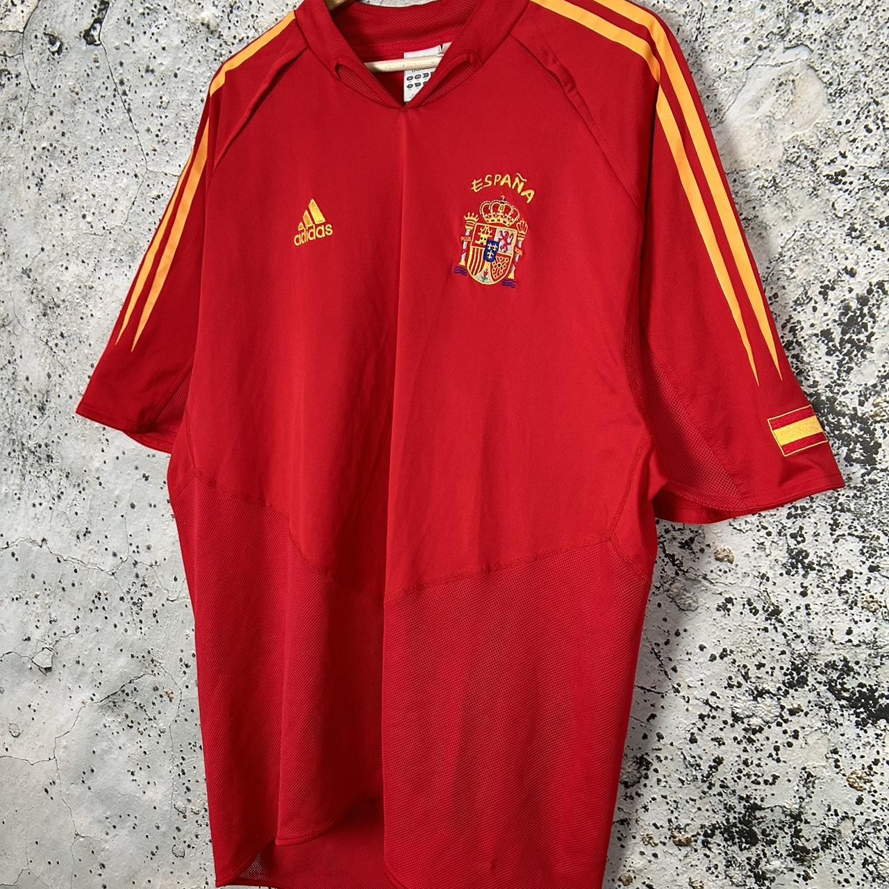Spain 2002 Adidas Soccer Jersey Vintage Streetwear | Depop