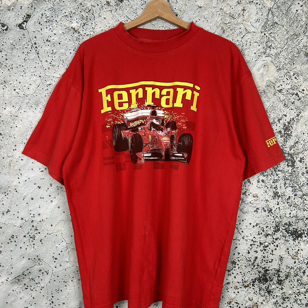 Vintage Ferrari 90s Racing Tee F1 Graphic | Depop