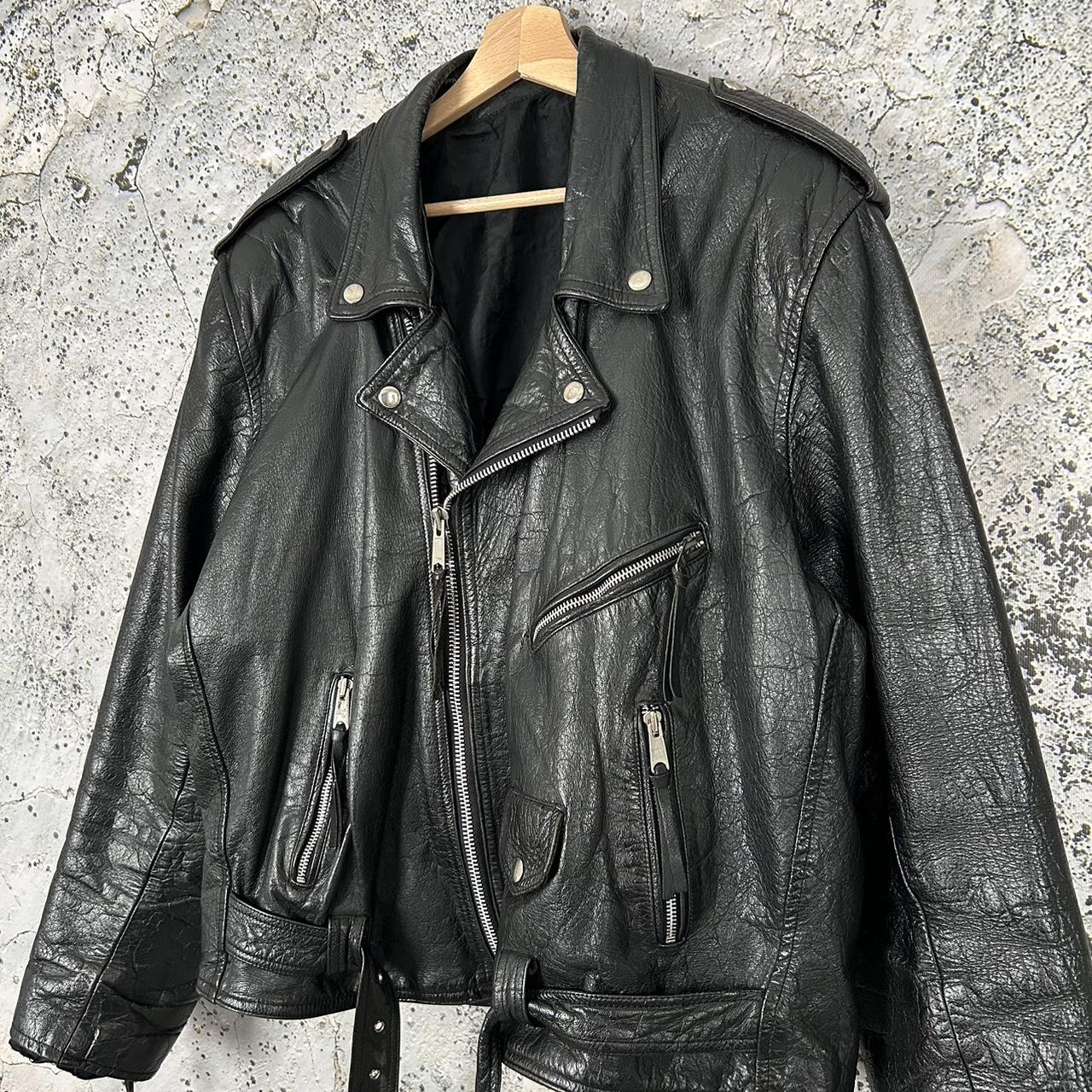 Vintage Ramones Genuine Leather Jacket 90s Punk Rock | Depop