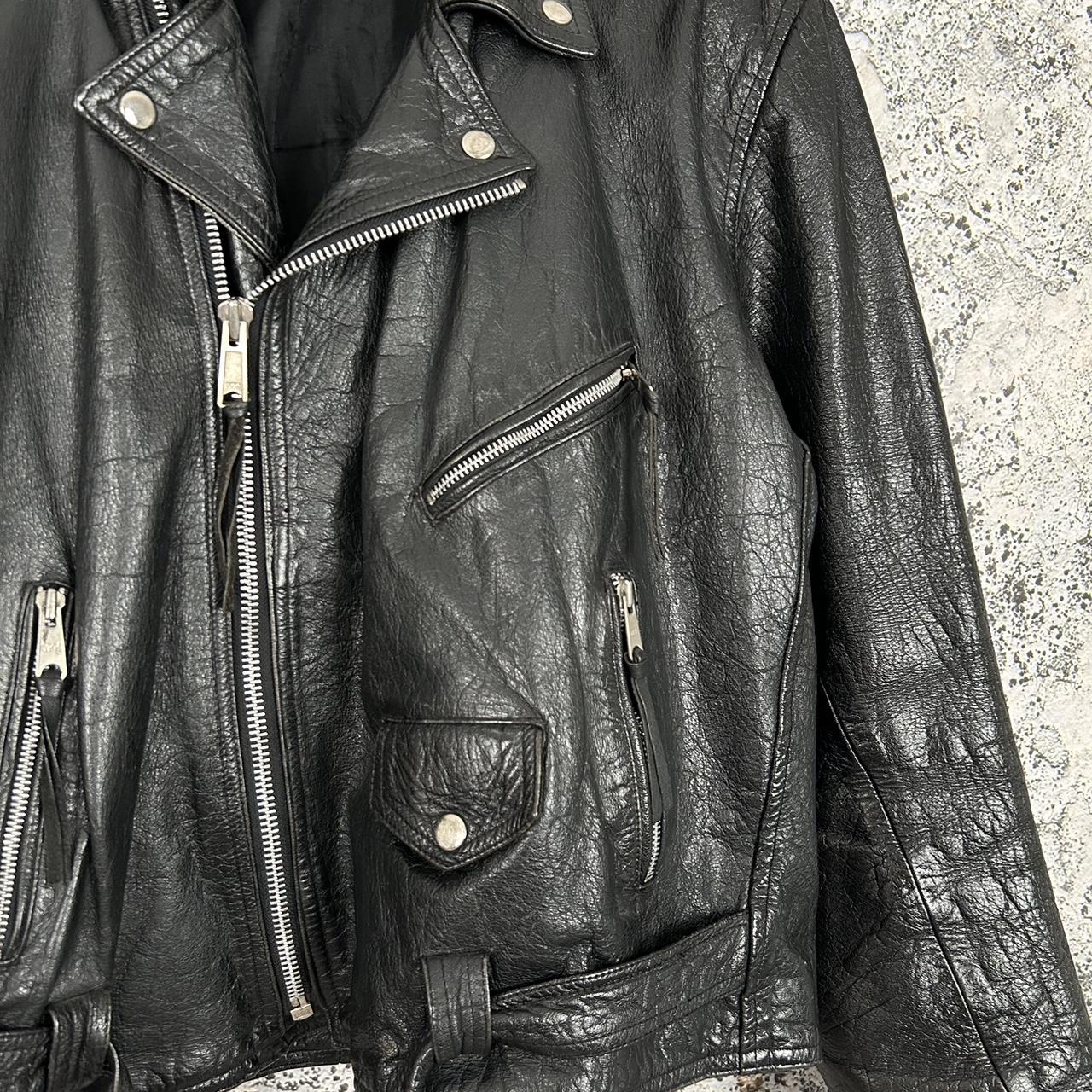Vintage Ramones Genuine Leather Jacket 90s Punk Rock | Depop