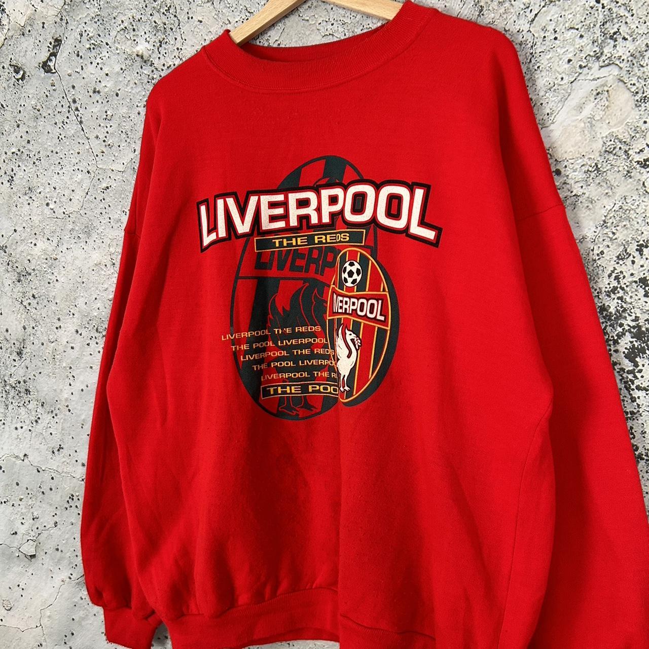 Vintage Liverpool FC 90s Fan Sweatshirt Soccer. Depop