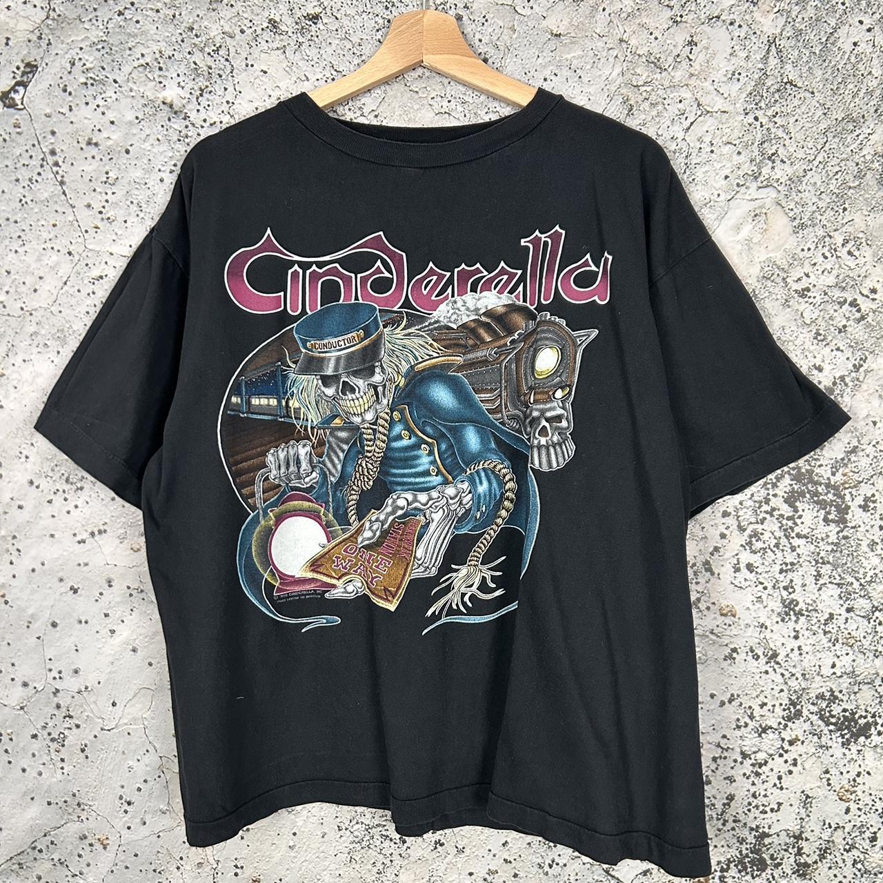 Vintage Cinderella 90s Rock Band Tee Grunge Rare...