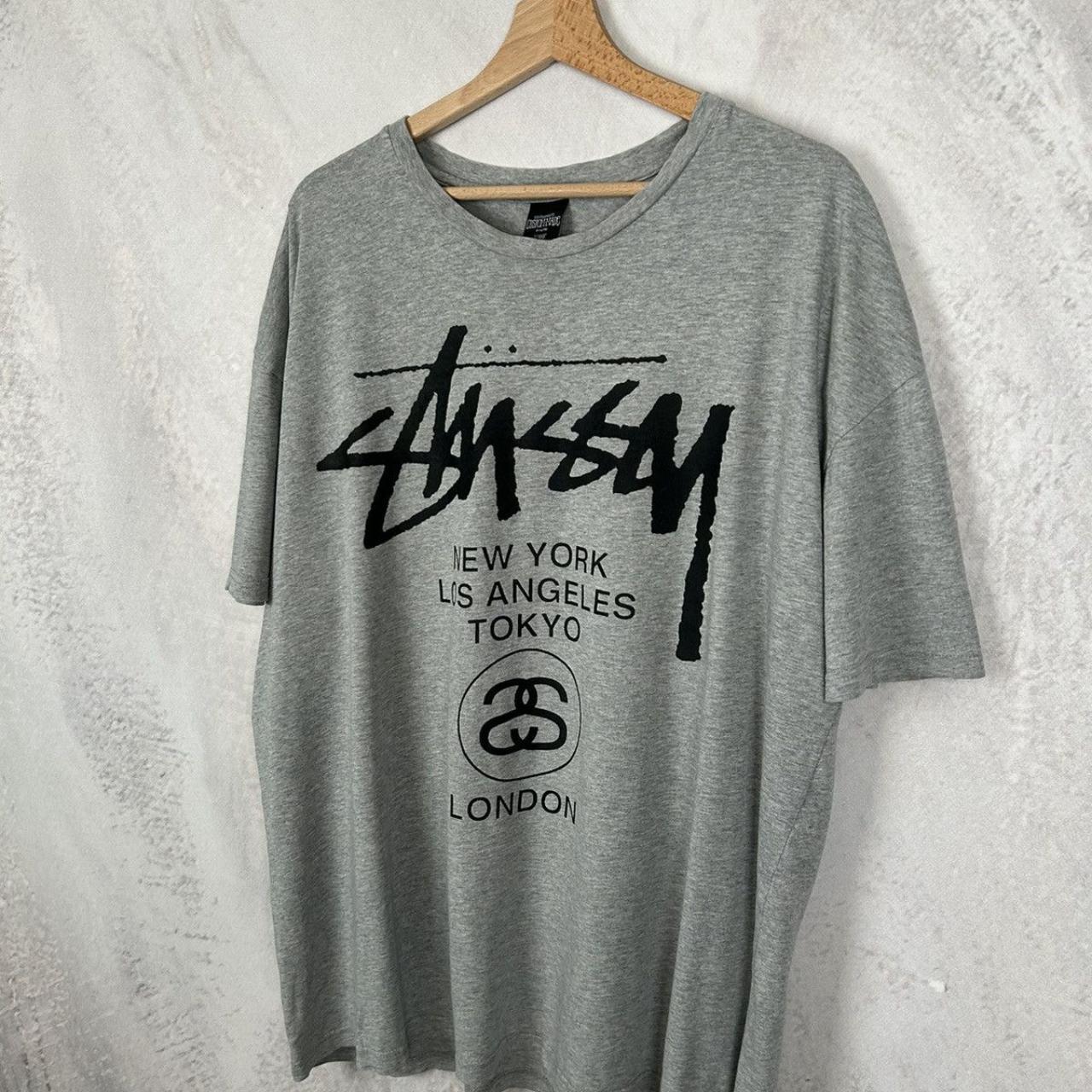 Vintage Stussy New York Big Logo Streetwear Garment | Depop