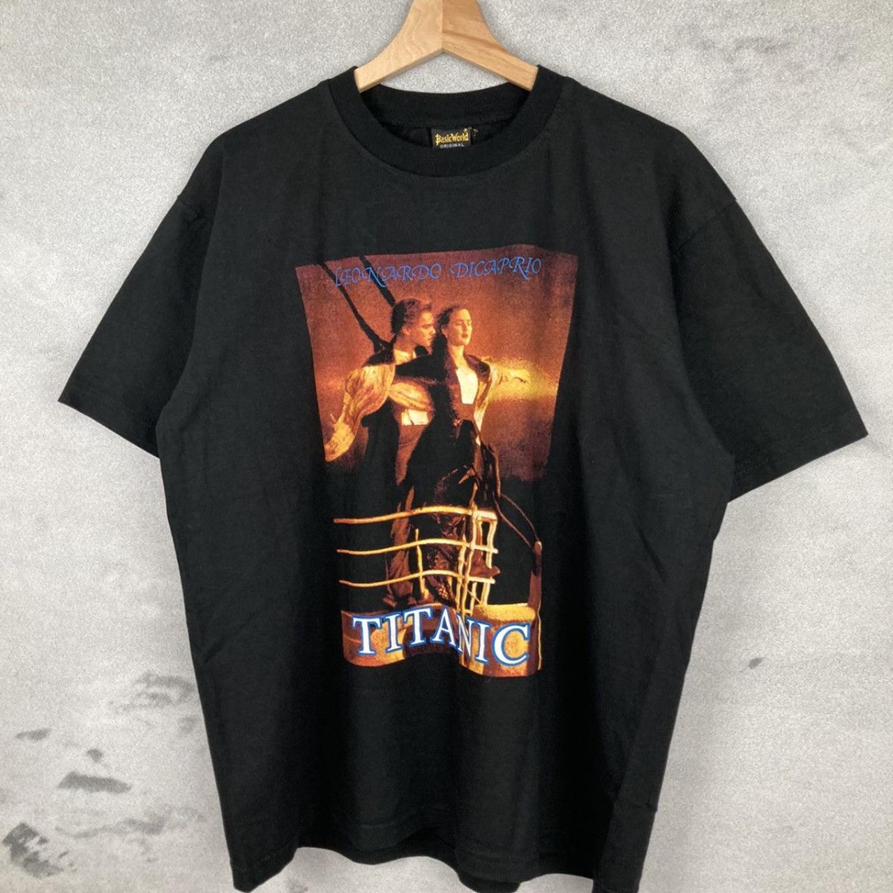 Vintage Titanic T shirt Promo Leonardo DiCaprio and. Depop