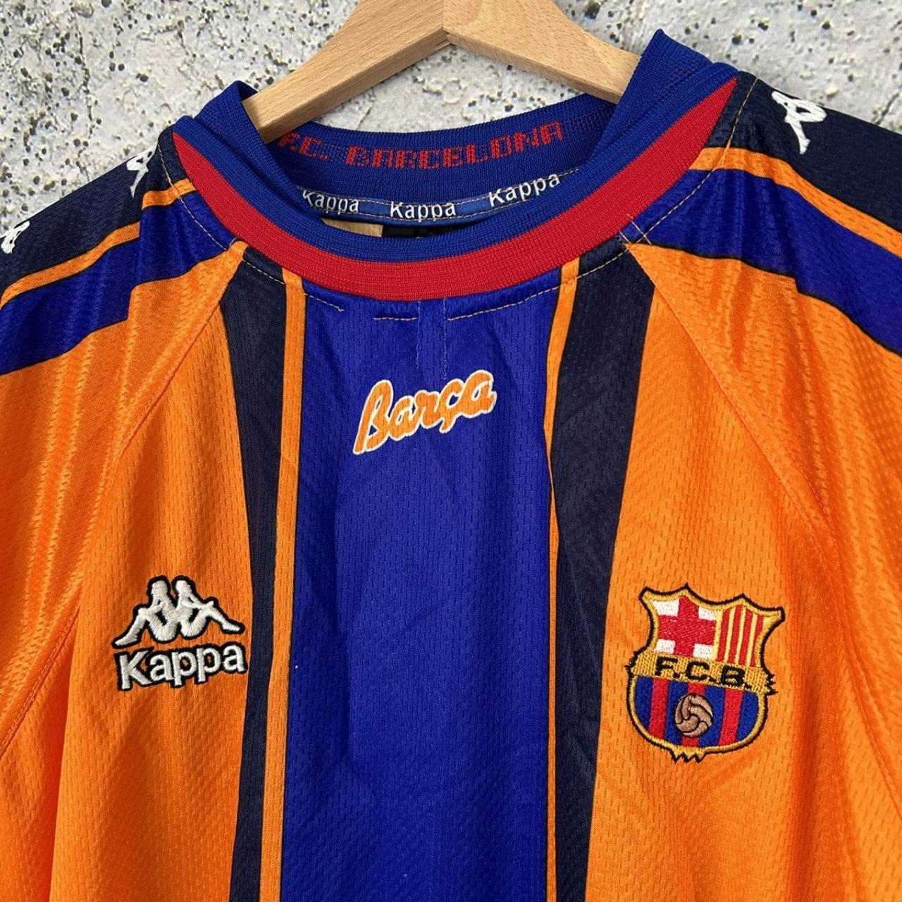 Vintage FC Barcelona Soccer Jersey 90s Football Rare | Depop