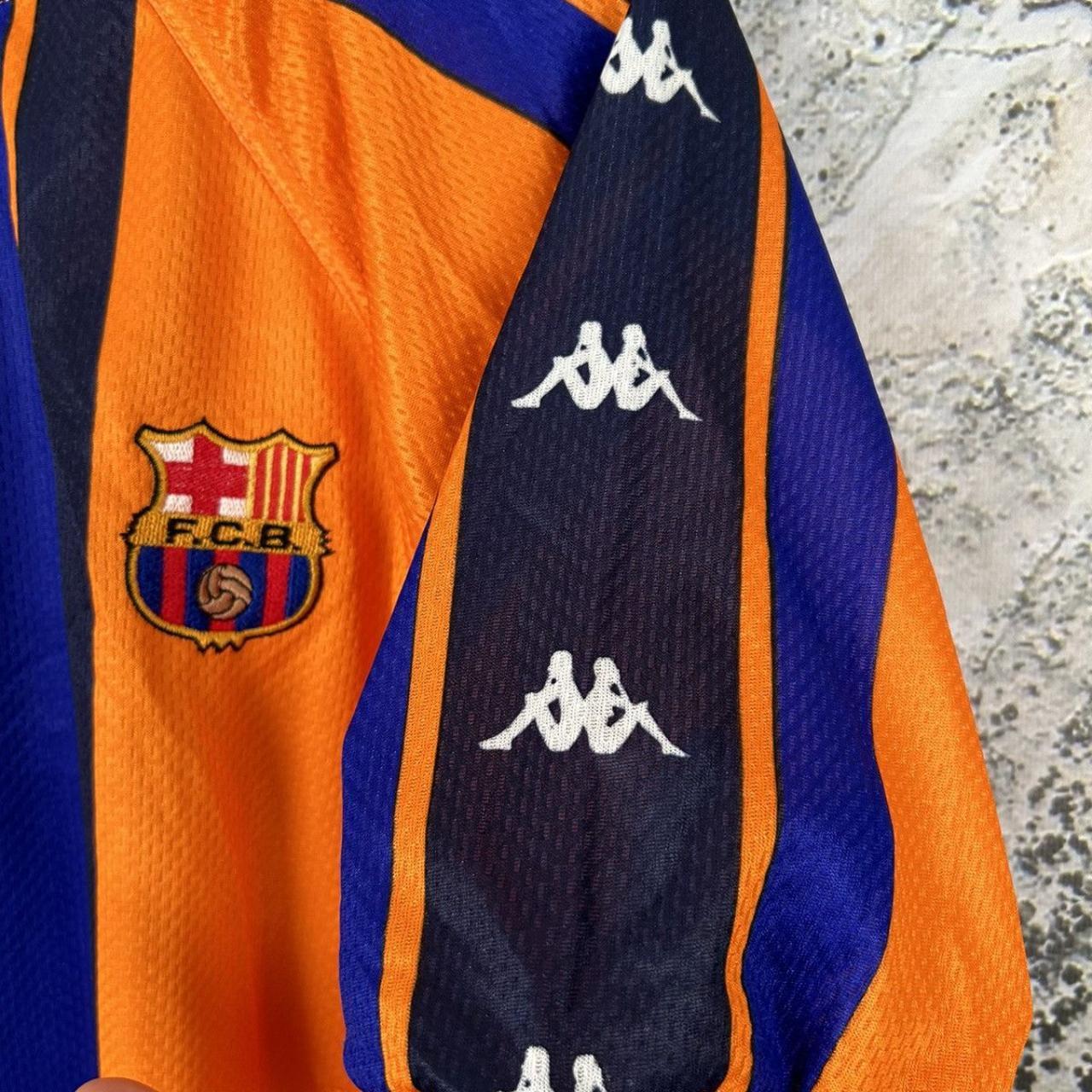 Vintage FC Barcelona Soccer Jersey 90s Football Rare | Depop