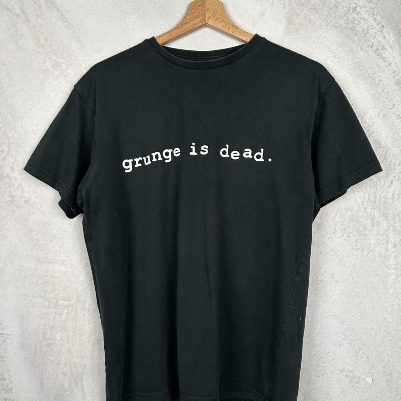 Grunge is Dead Nirvana Kurt Cobain Rock Band Tee | Depop