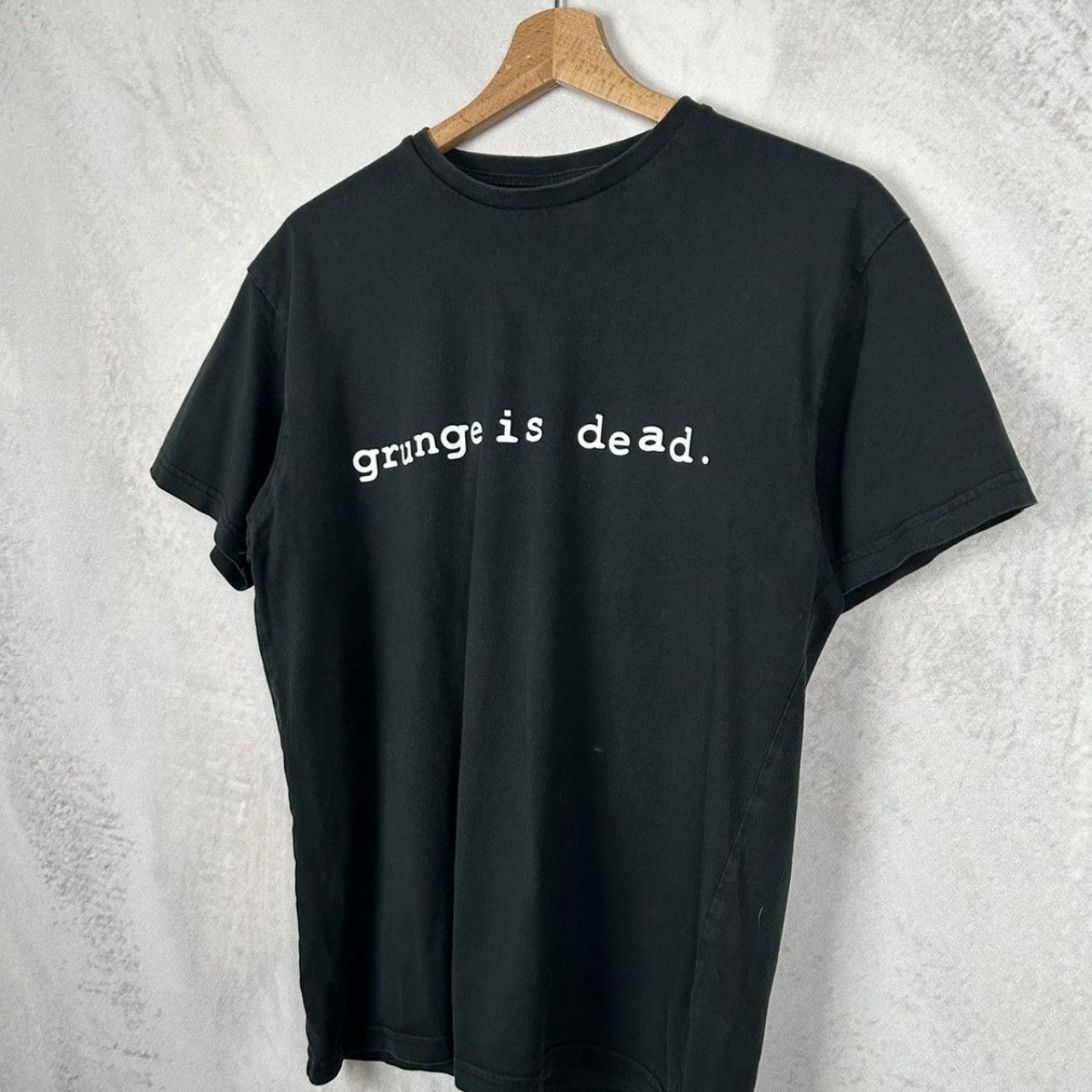 Grunge is Dead Nirvana Kurt Cobain Rock Band Tee | Depop