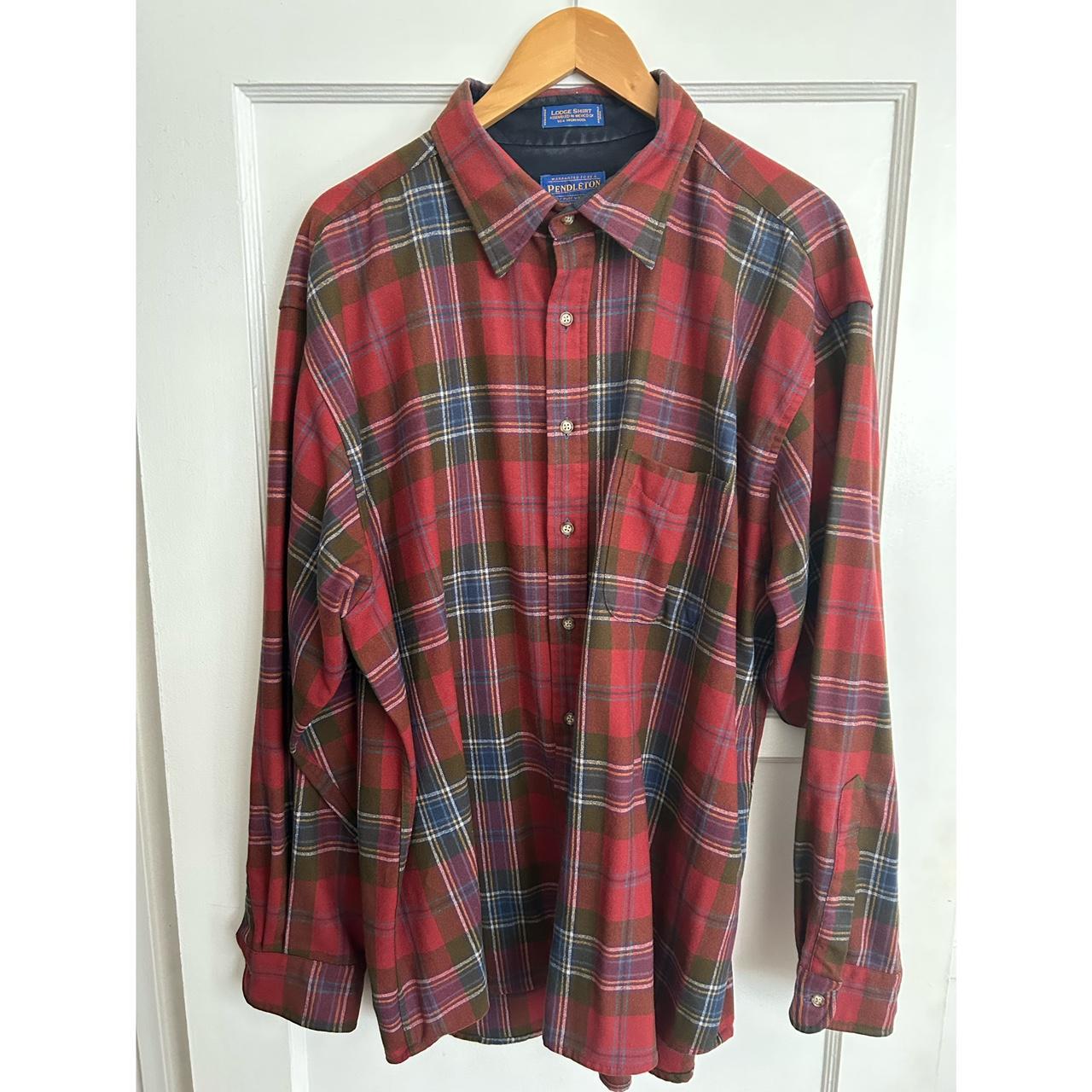 Pendleton Men's Red Shirt | Depop