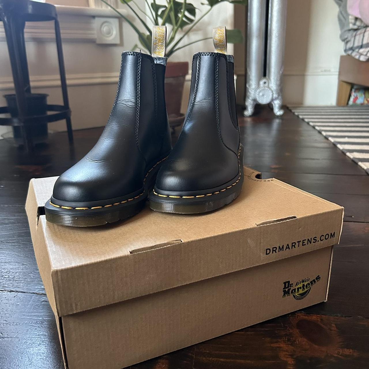 Vegan Doc Marten Chelsea Boots, Worn A Couple Of - Depop