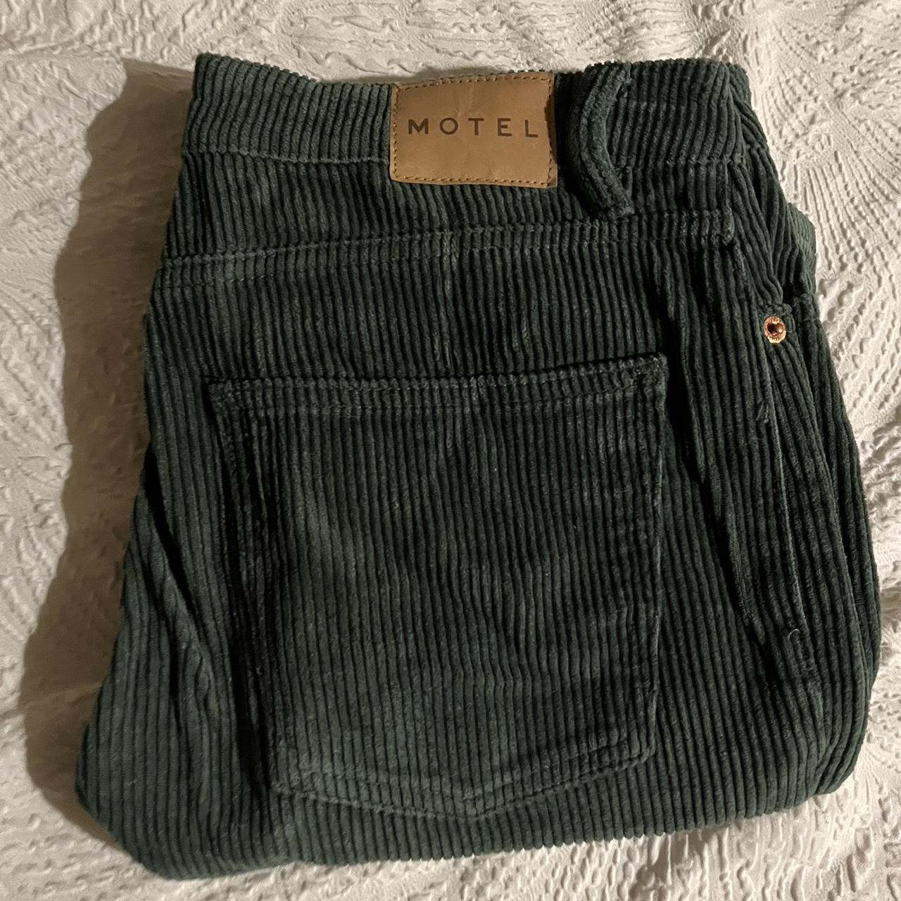 Motel rocks Corduroy Green Wide leg pants Depop