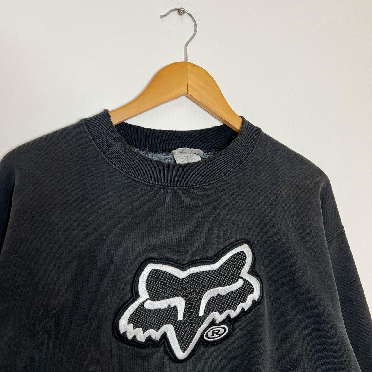 vintage fox racing crewneck sickest fade and | Depop