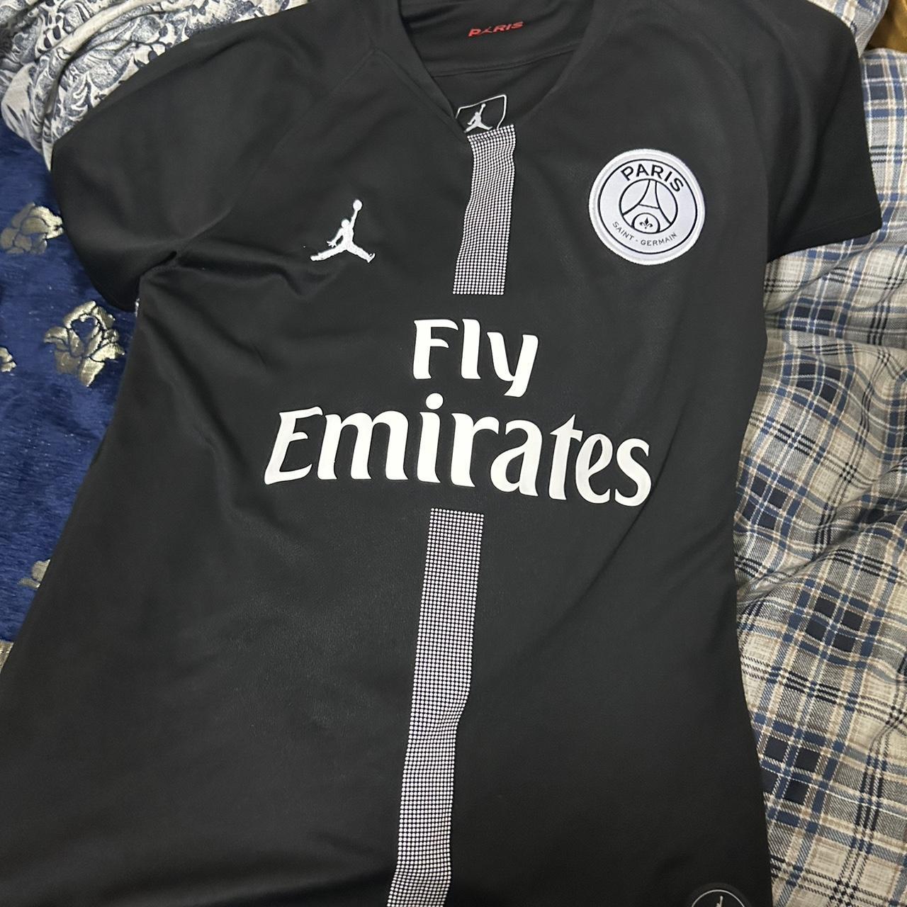 PSG x Jordan black kit Brand new without tags bought... - Depop