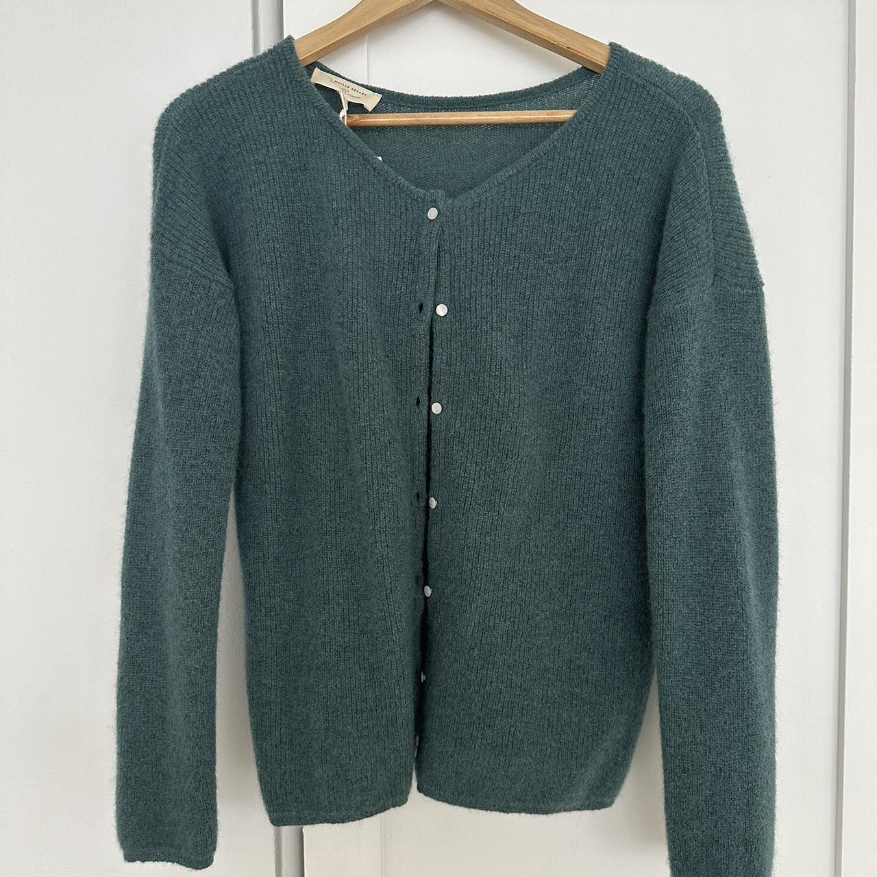 SEZANE CARDIGAN (Sage) Size Small (fit 6-10)... - Depop