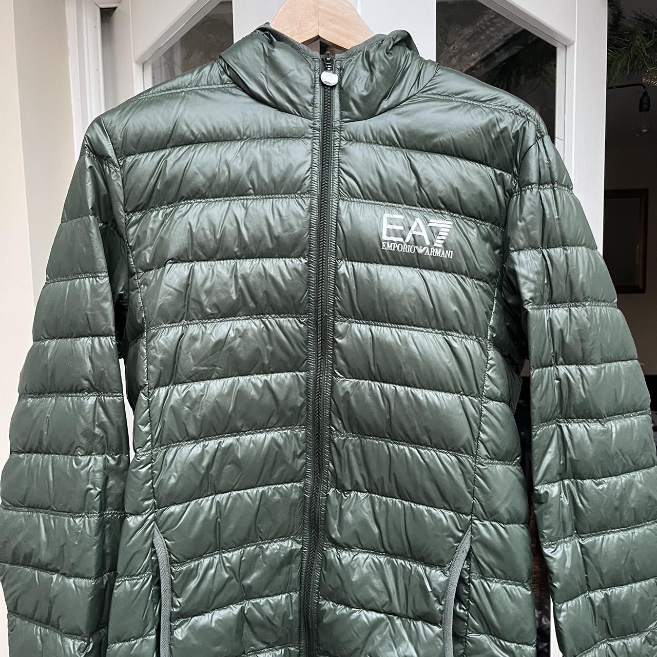 Green ea7 deals coat