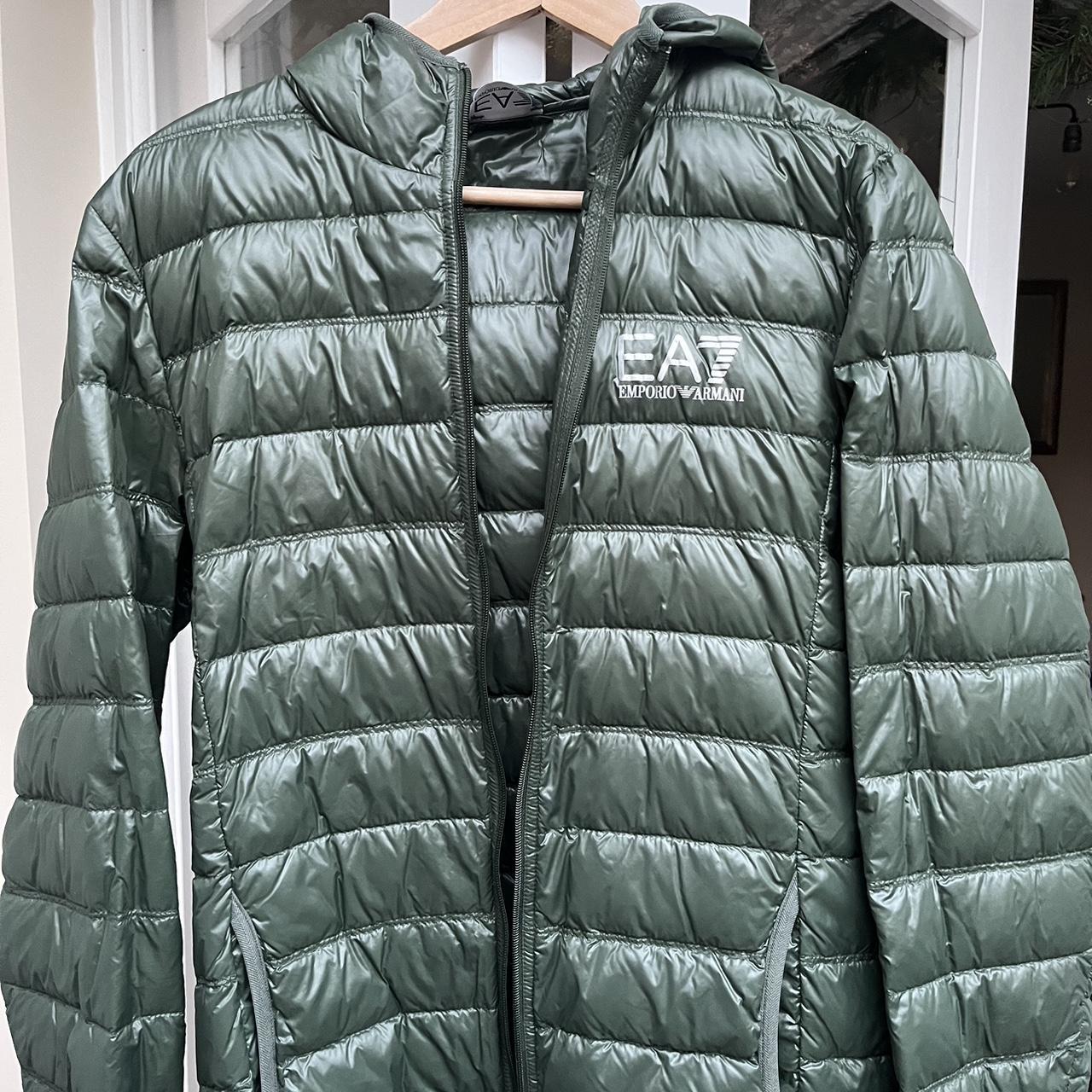 Green on sale ea7 coat