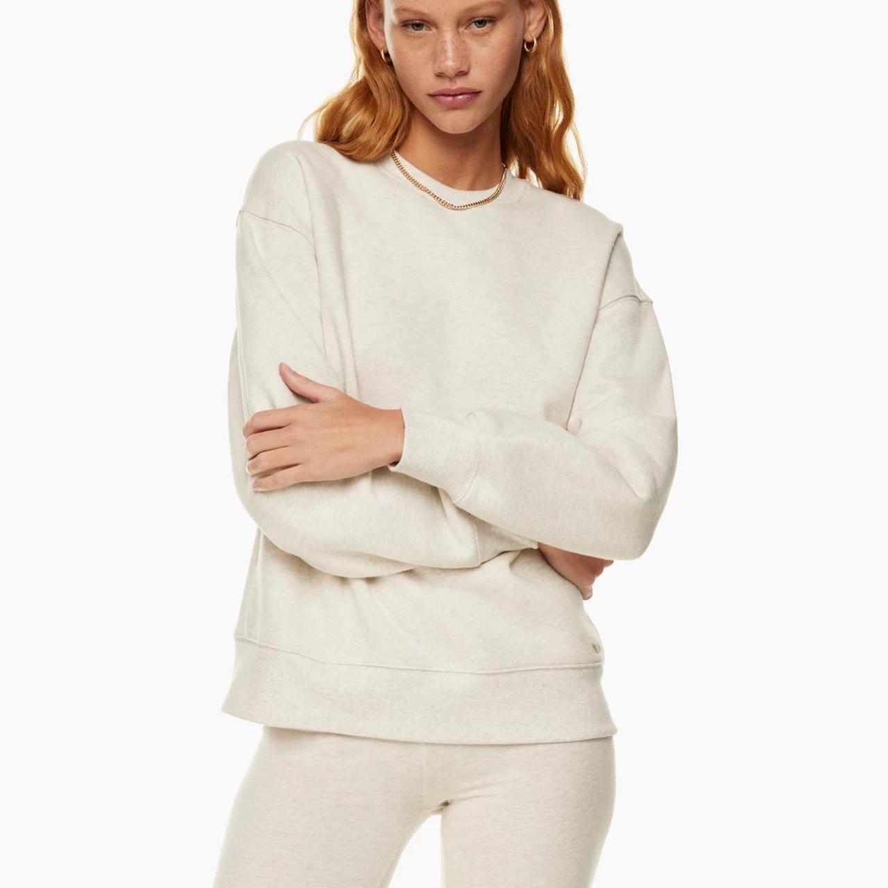 Aritzia Women's Cream Sweatshirt | Depop