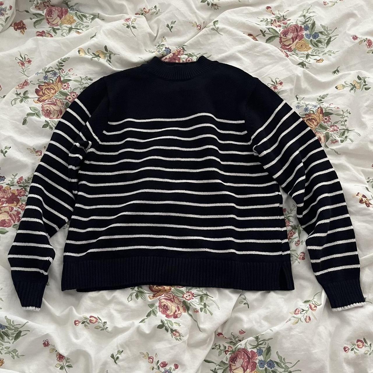 Striped Uniqlo Cotton Sweater Uniqlo Striped Knit Sweater With