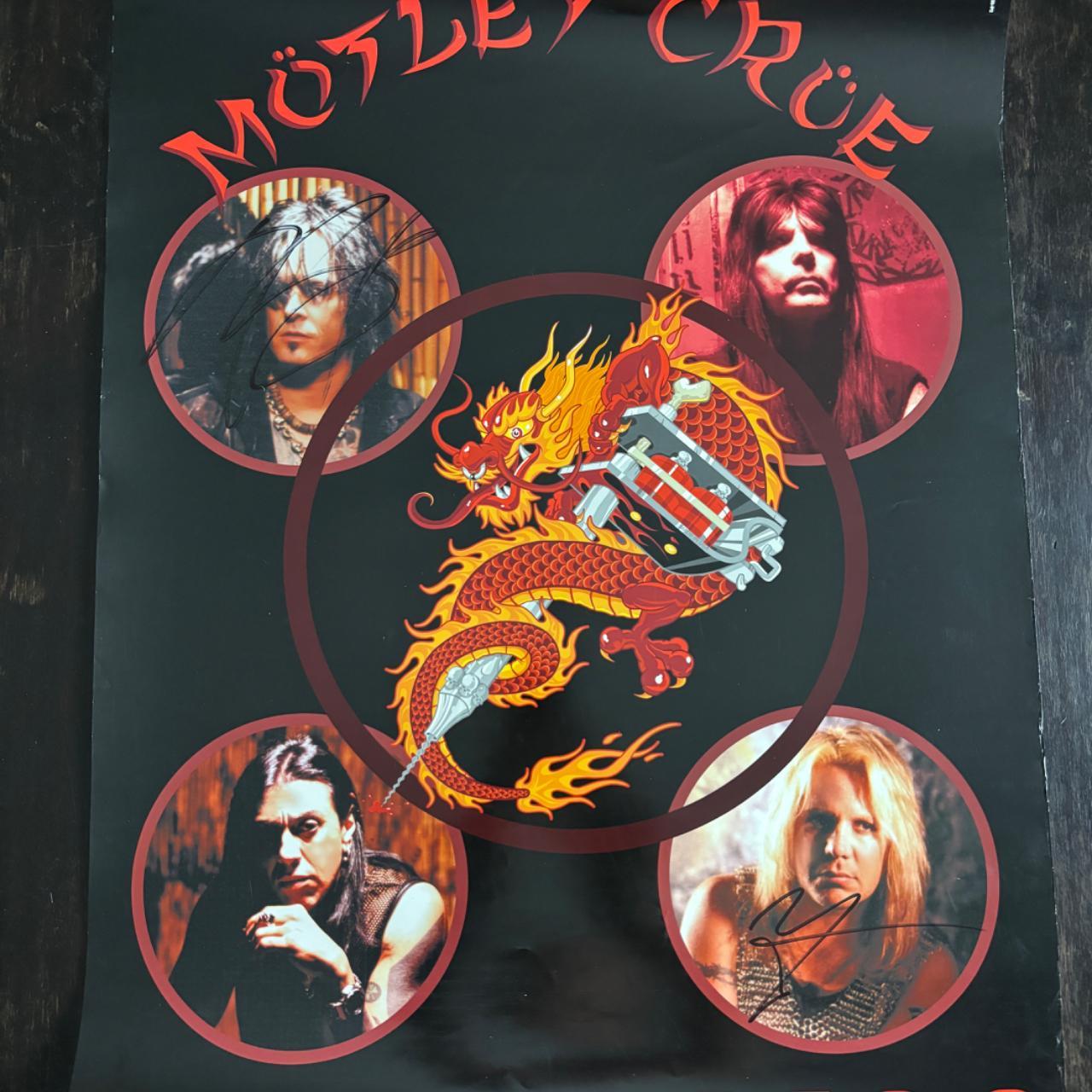Motley Crue signed Poster New Tattoo is the eighth | Depop