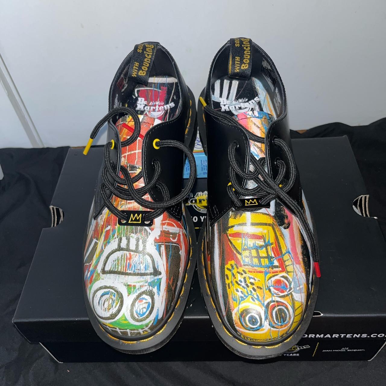 未使用級✨Dr.Martens × BASQUIAT コラボ　3ホール　UK3 Dr.Martens ドクターマーチン 国内正規品 BASQUIAT バスキア 3