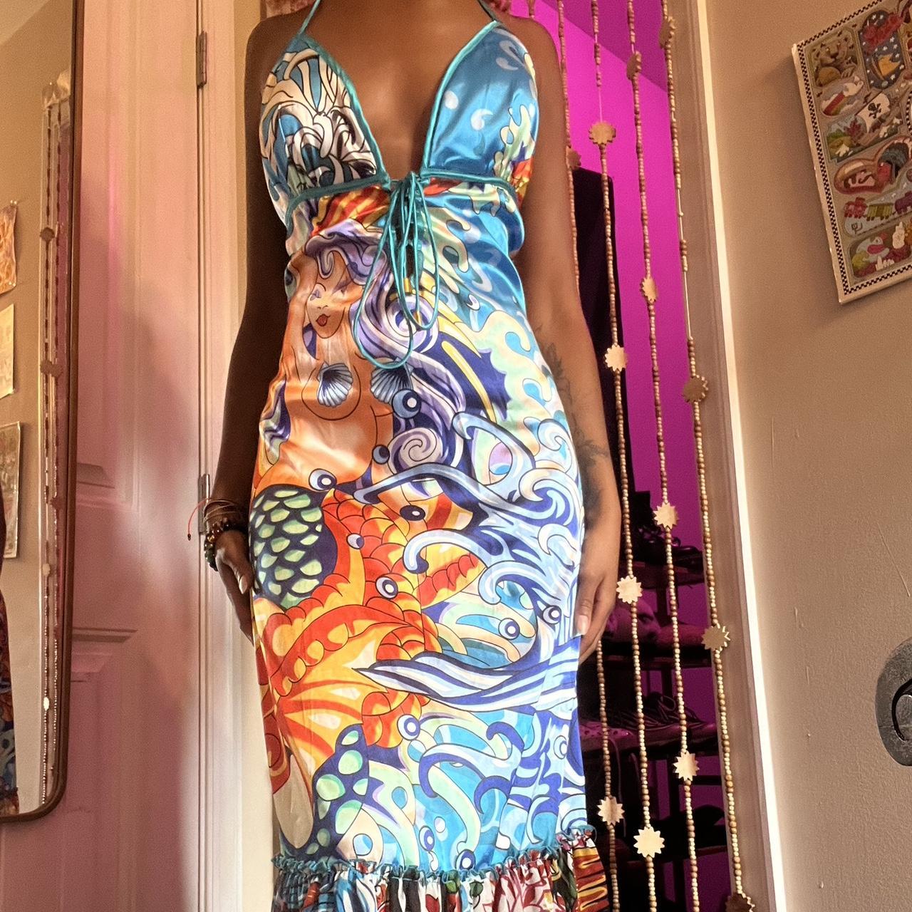 Incredible Vintage Ed Hardy Dress This Dress Is So Depop   P0 