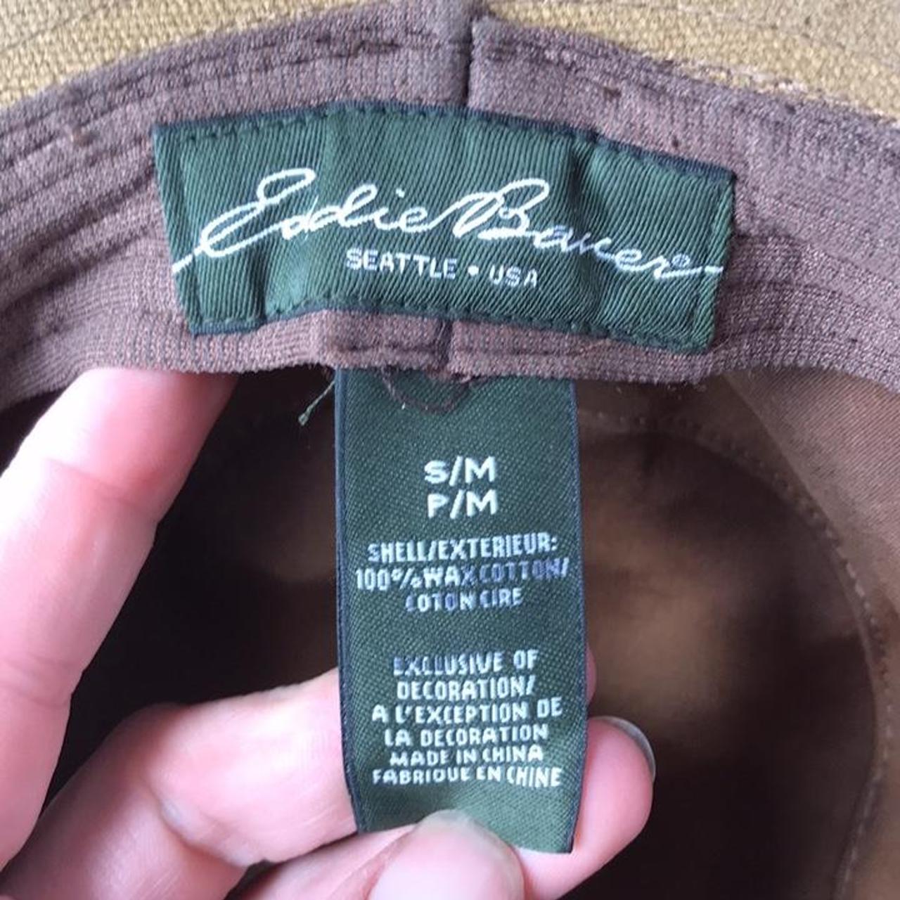 Eddie Bauer Men's Tan and Brown Hat Depop