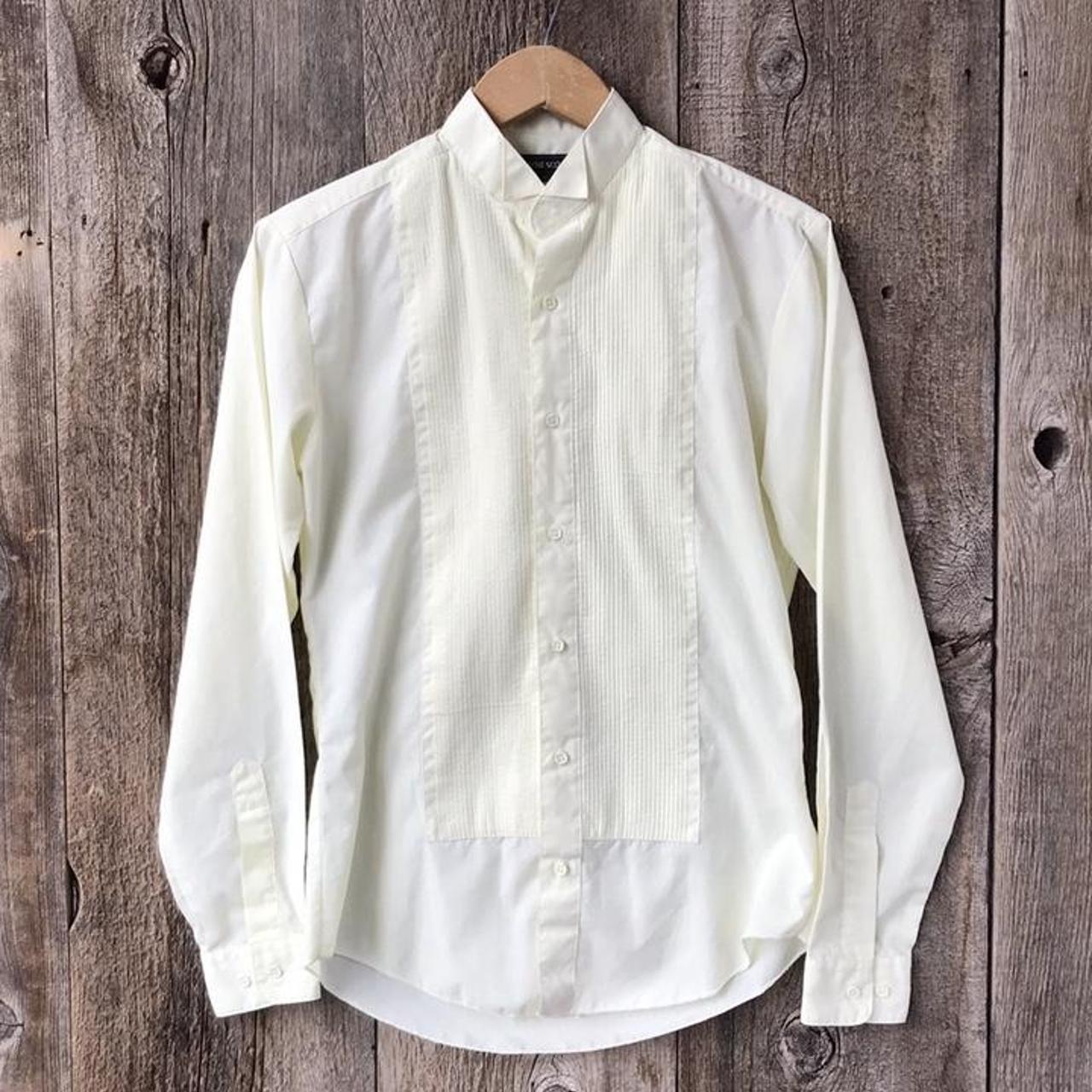 1980s tuxedo outlet shirt