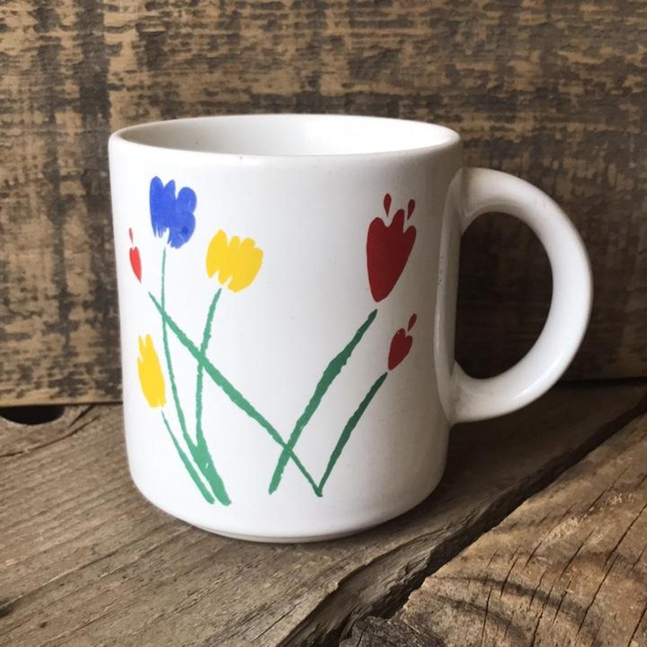 Vintage 1980s Era Ceramic Mug, With... - Depop