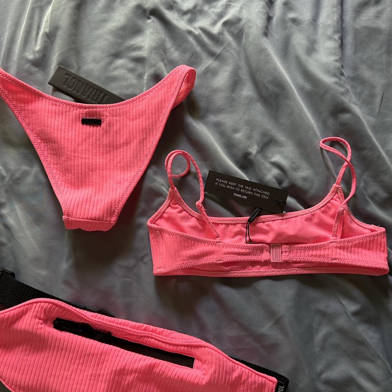 Triangl Womens Pink Bikinis And Tankini Sets Depop