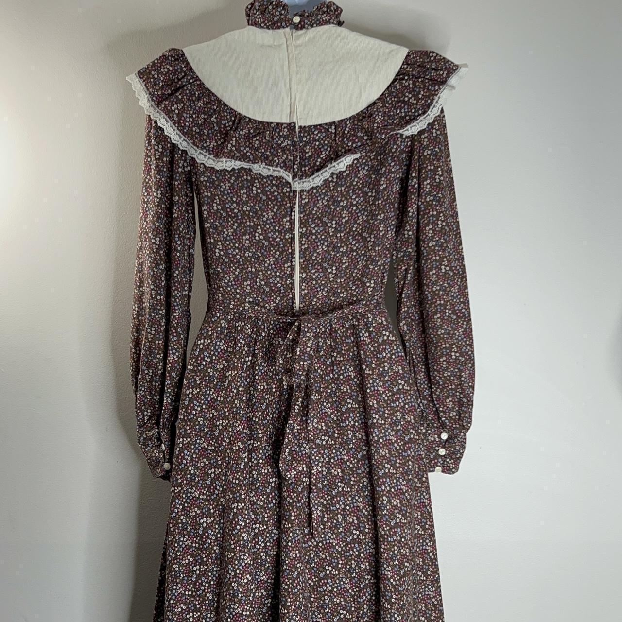 Gunne Sax Women's Brown and Cream Dress (4)