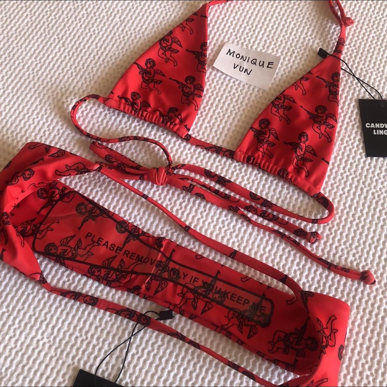 Women's Red and Black Bikinisandtankinisets Depop
