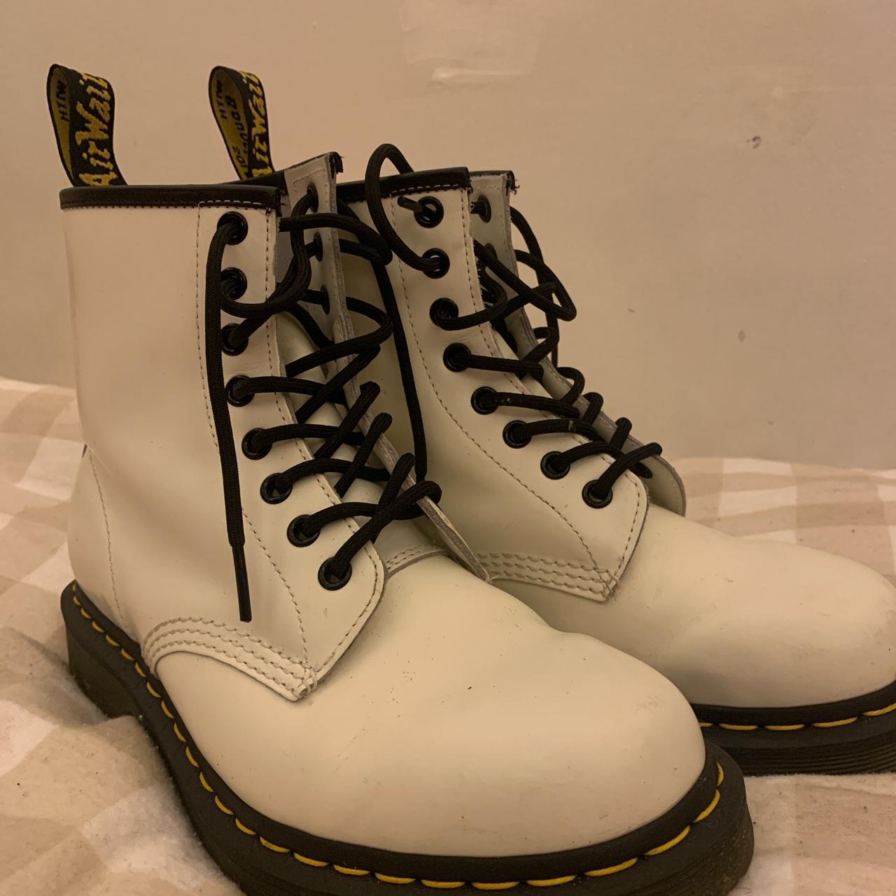 Doc Martens White Not worn Bought for £159 Open to... - Depop