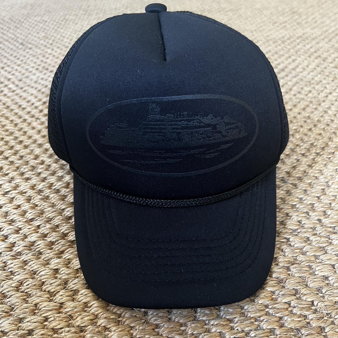 Corteiz Black Trucker Hat only tried on, never worn... - Depop