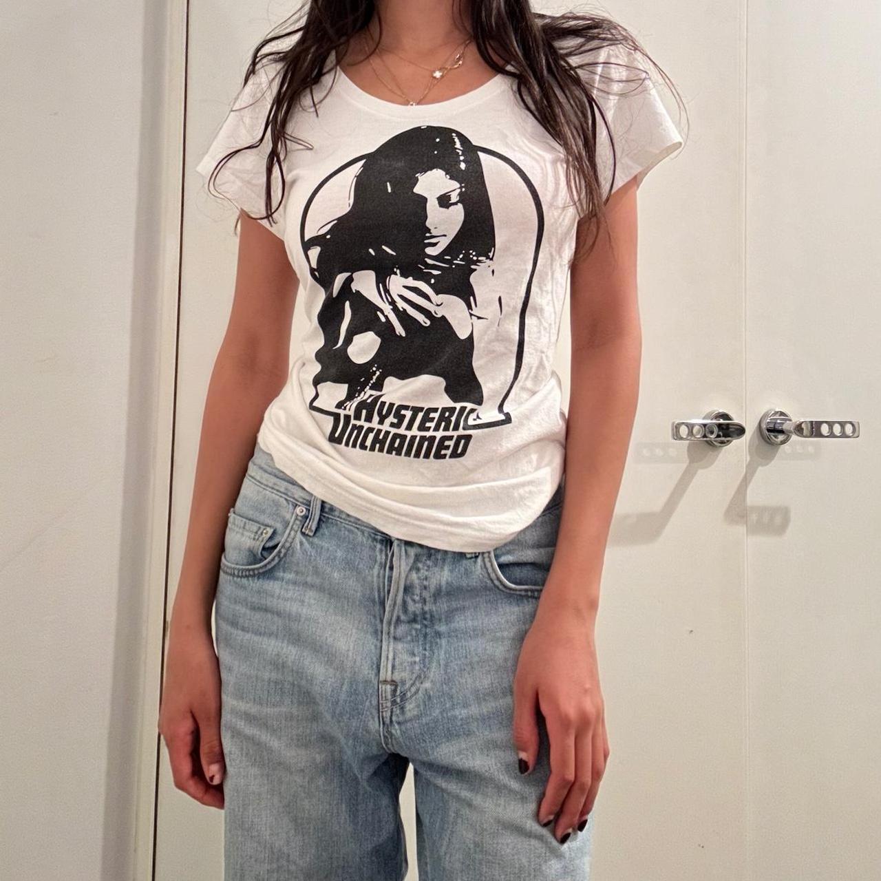 トップス hysteric glamour girl design tee Black Vintage Hysteric Glamour Guitar Girl Made In Japan Tee