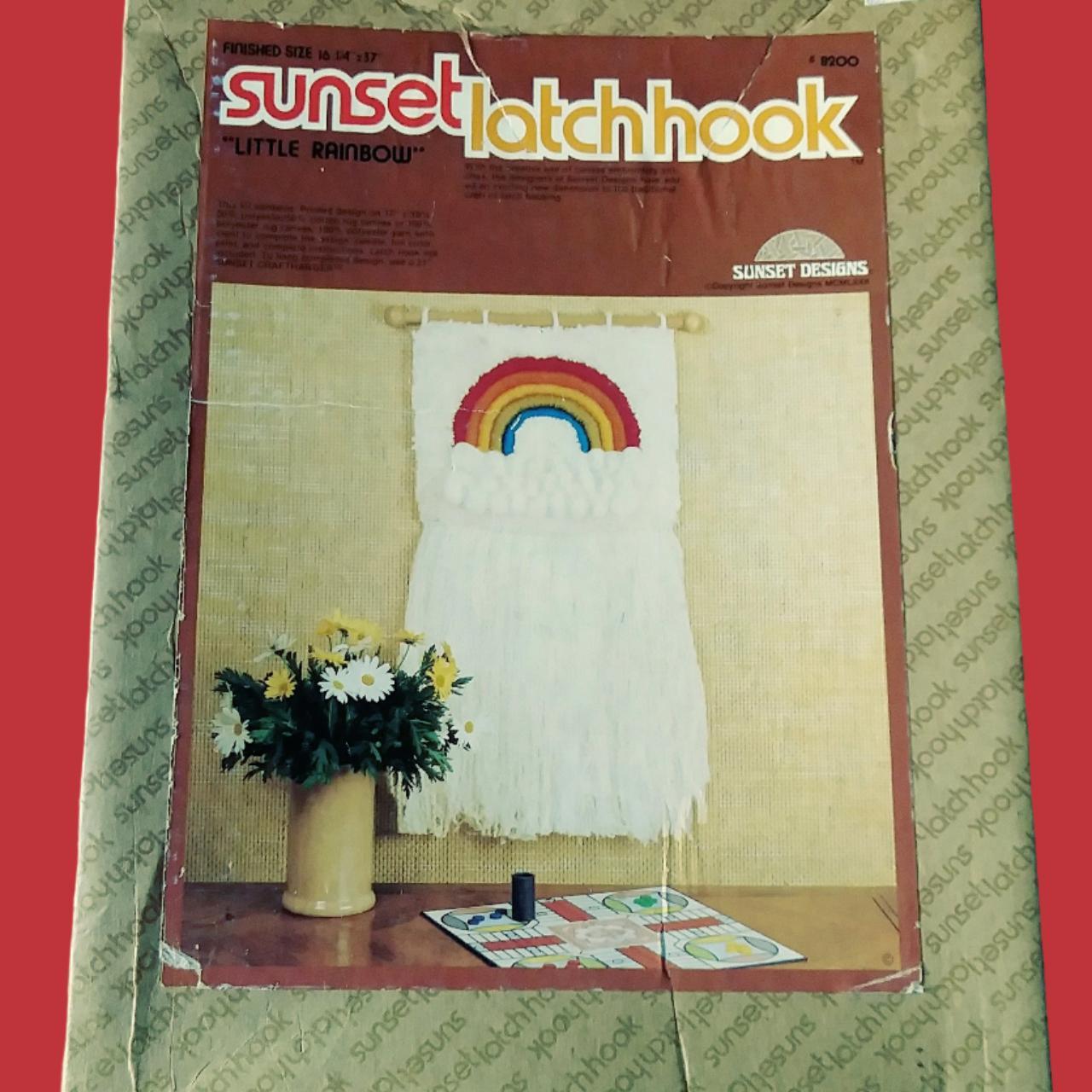 Sunset Latchhook Wall Art Kit Rainbow Pride. Still... - Depop