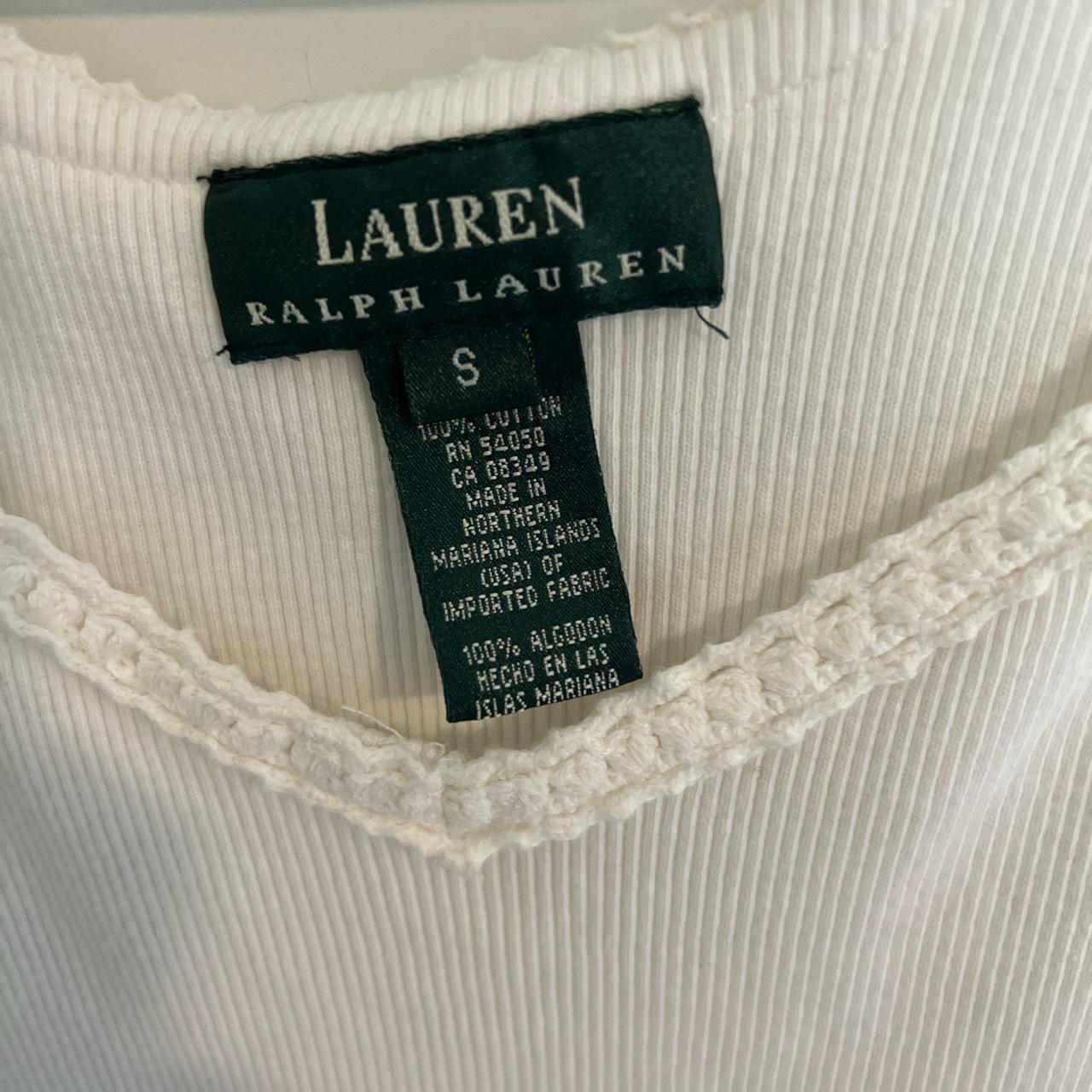 vintage ralph lauren early 2000s aesthetic ribbed... - Depop