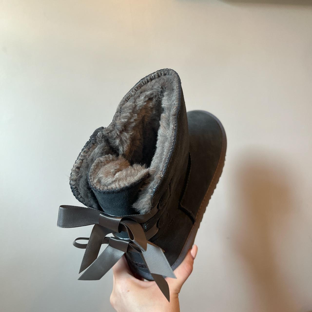 womens grey boots uk