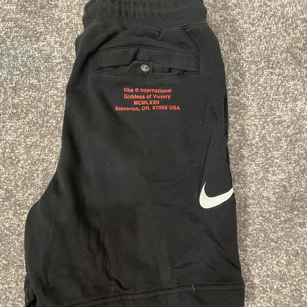 mens red and black nike shorts
