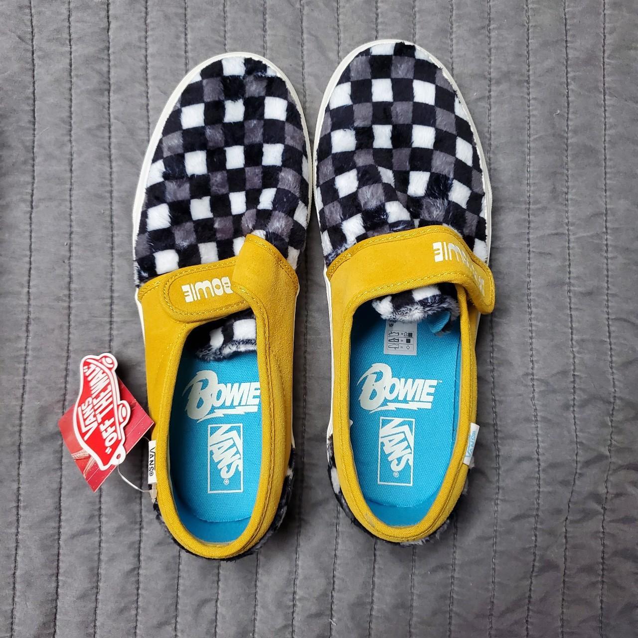 RARE VANS x DAVID BOWIE HUNKY DORY SLIP ONS rare. Depop