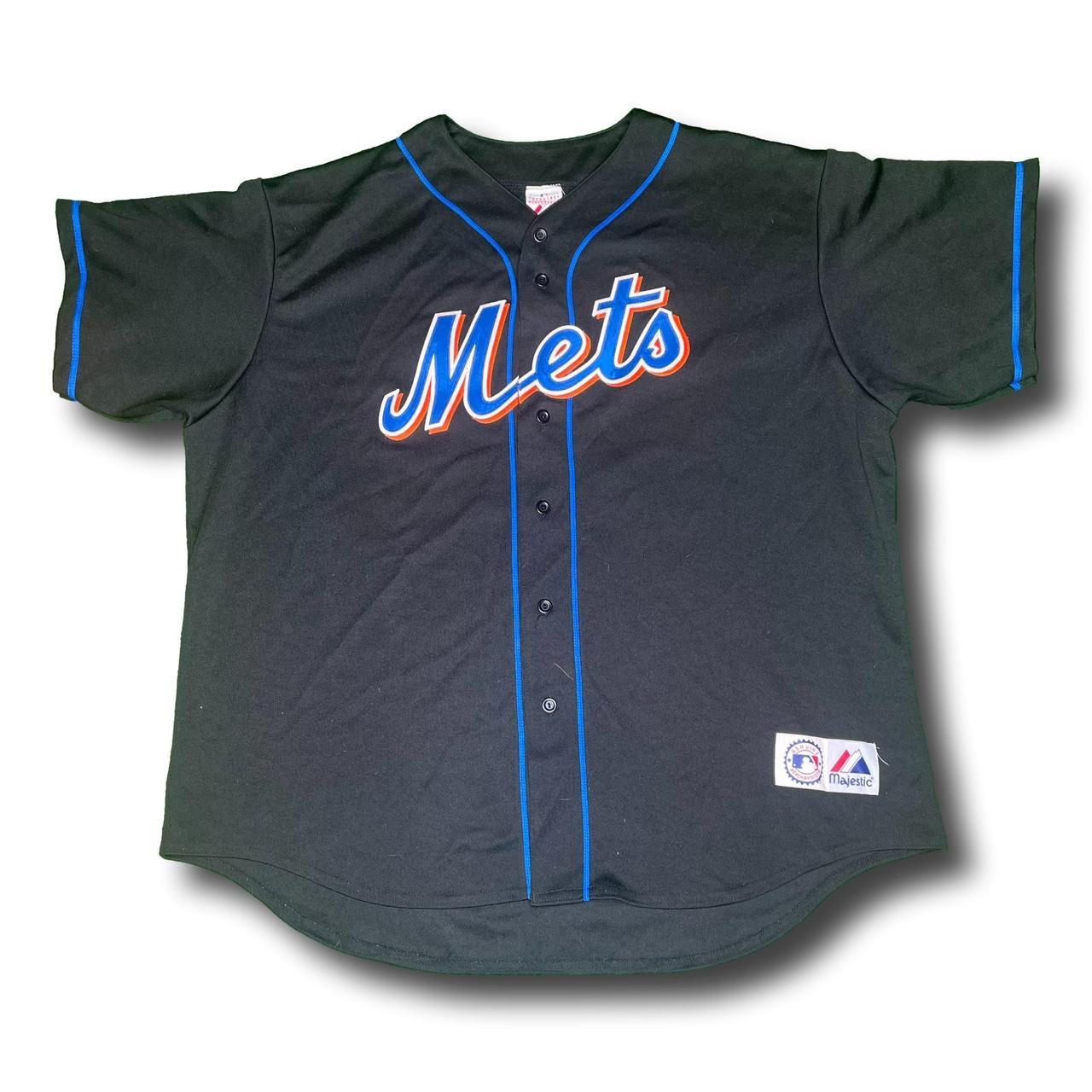 Authentic Majestic MLB New York Mets Carlos Beltran Black