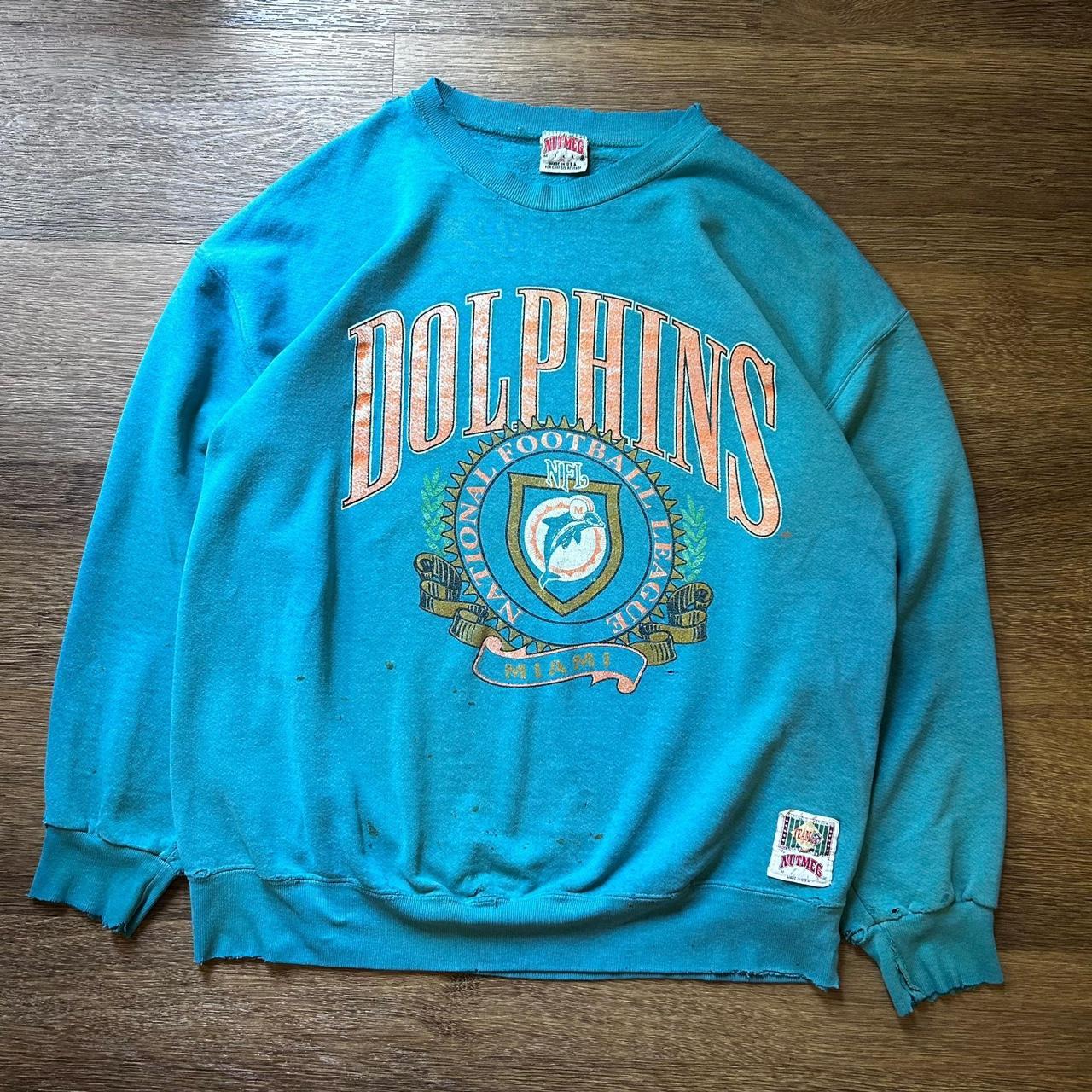 Nfl Miami Dolphins Vintage Crew Sweat in Teal