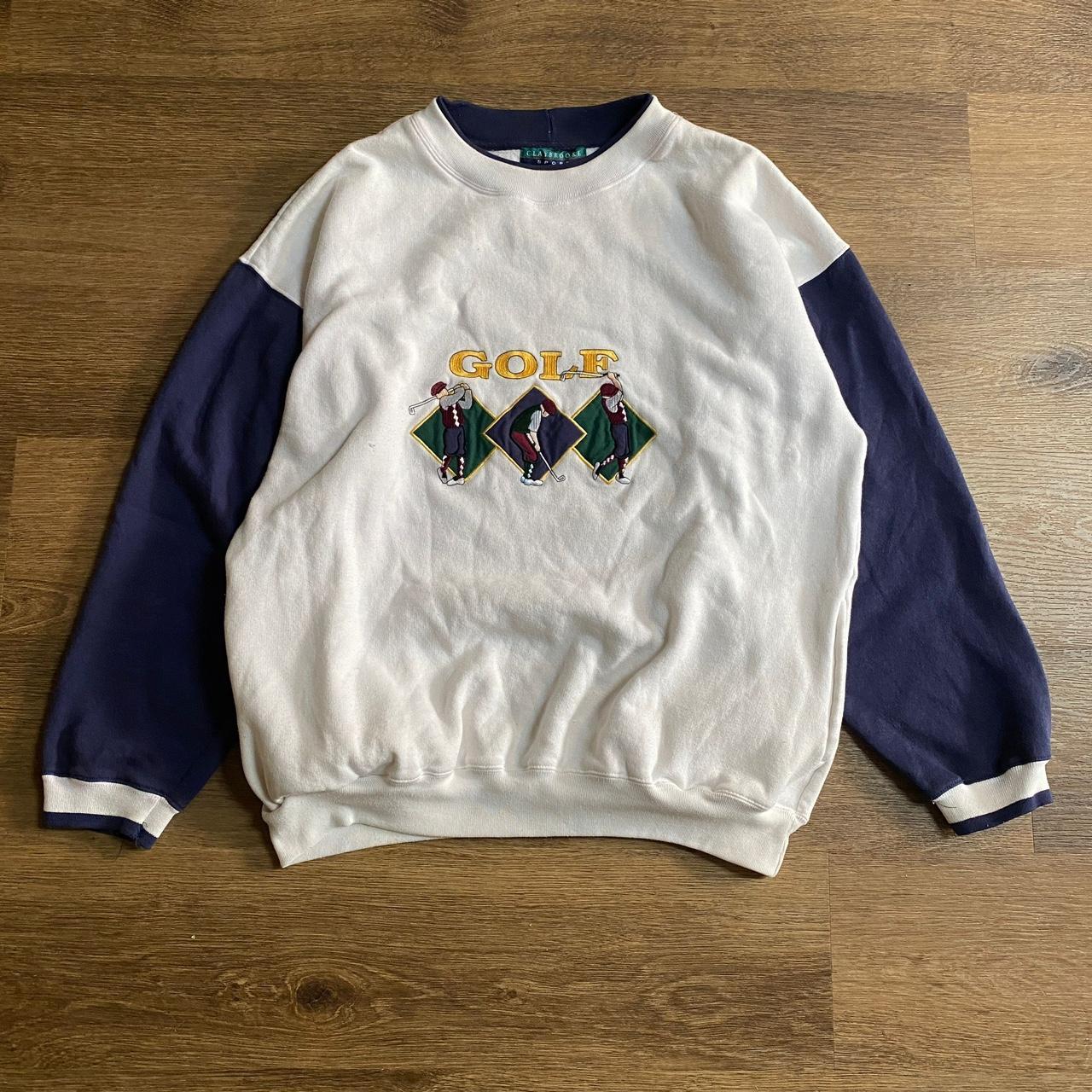 Vintage Golf Sweater With Pockets - Depop