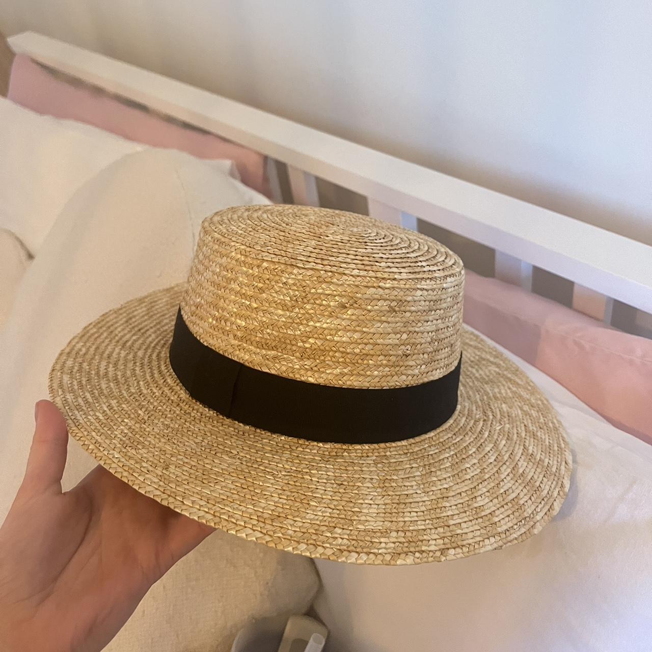 Subtitled straw hat Depop
