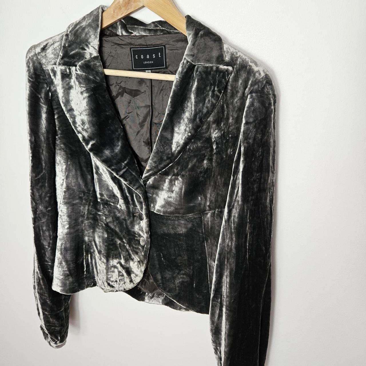 Silver hot sale velvet jacket