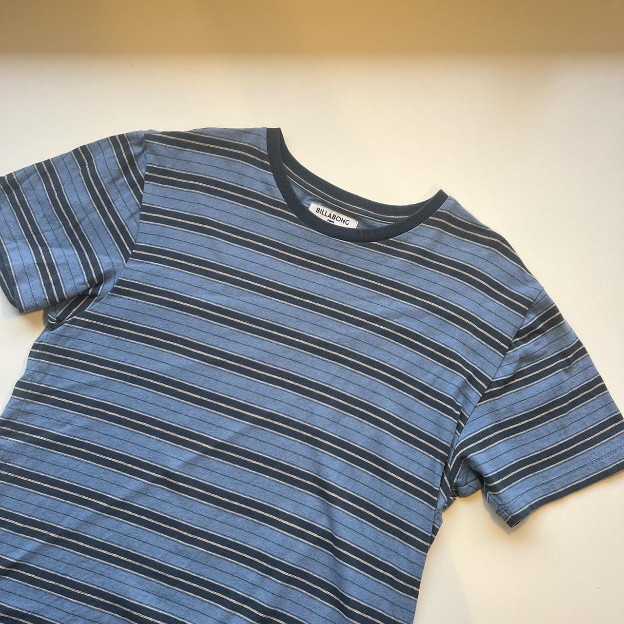 Billabong striped t shirt Size S Used w no flaws - Depop