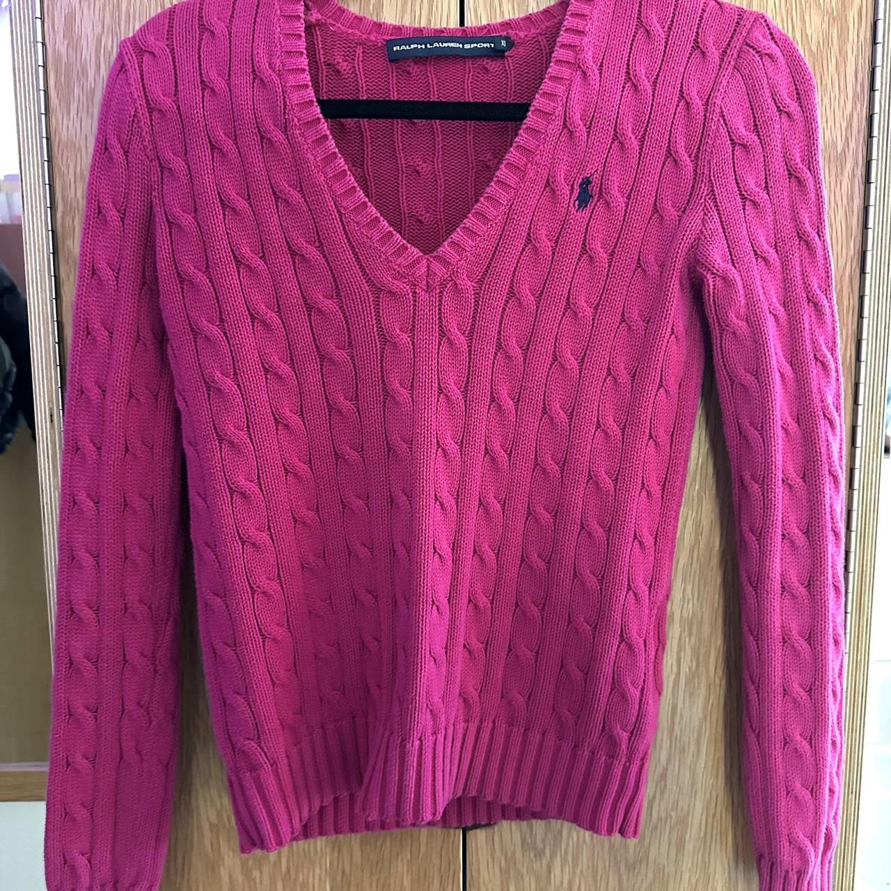 Ralph Lauren Women's Pink Sweatshirt | Depop